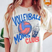 Volleyball Moms Club Comfort Colors T-Shirt
