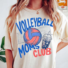 Volleyball Moms Club Comfort Colors T-Shirt