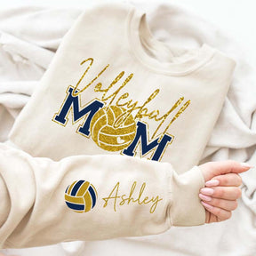 Custom Volleyball Mom Printed Sweatshirt