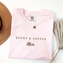 Books and Coffee Reading T-Shirt