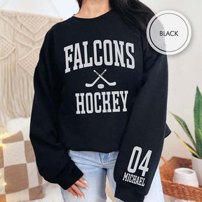 Personalized Hockey Mom Sports Sweatshirt