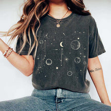 Celestial Astrology Moon Phase Spiritual T-Shirt