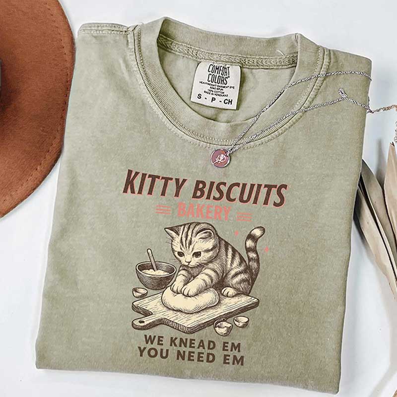 Cat Biscuit Maker We Knead Em You Need Em T-Shirt