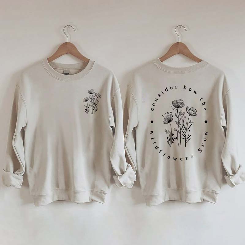 Wildflower Christian Sweatshirt | Lightweight Sweatshirt
