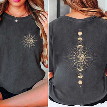 Comfort Colors Celestial Moon And Sun T-Shirt
