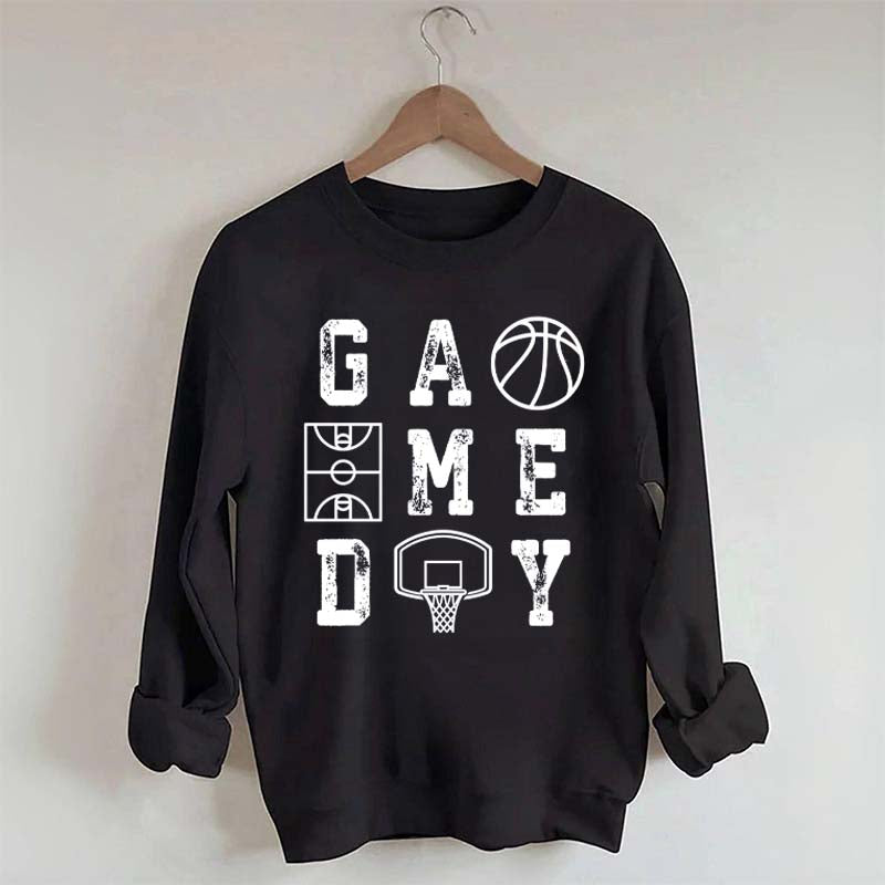 Retro Basketball Mom Game Day Sweatshirt