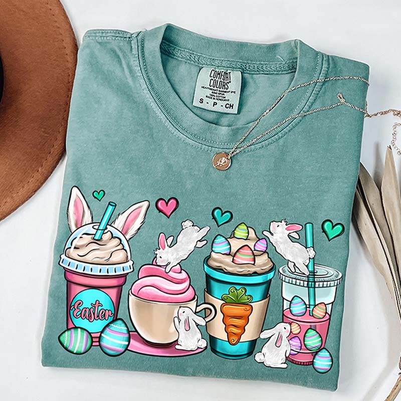 Easter Coffee Cups Some Bunny Needs T-Shirt