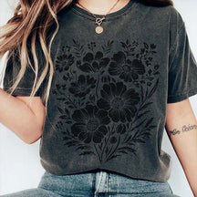 Comfort Colors Vintage Pressed Flowers Gardener T-Shirt