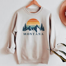 Montana Mountains Hiking Sweatshirt