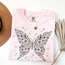 Floral Butterfly Dandelion Wildflower T-Shirt
