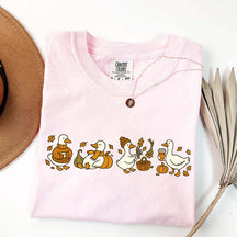 Fall Goose Vibes Autumn Coffee Pumpkin T-Shirt