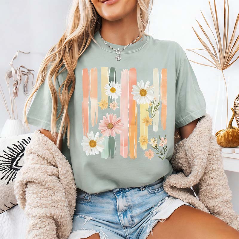 Floral Brushstroke T-Shirt