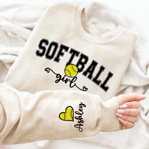 Custom Softball Girl Sweatshirt
