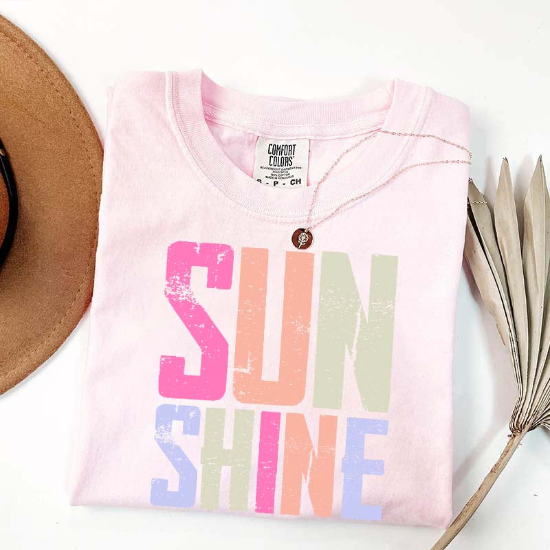 Distressed Beach Mom Sunshine T-Shirt