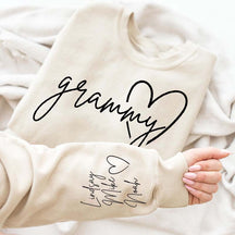 Custom Grandkids Names Grammy Sweatshirt