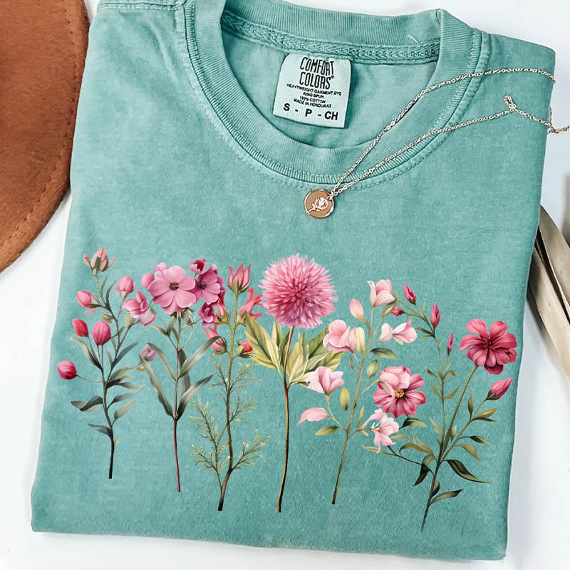 Spring Wildflower Botanical T-Shirt