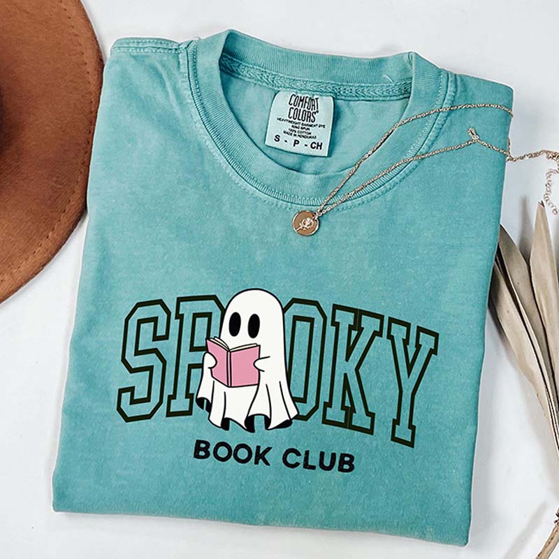 Ghost Reading Book Club Halloween T-Shirt