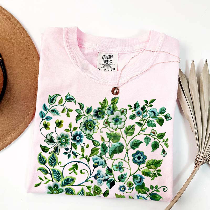 Pressed Flowers Comfort Colors T-Shirt