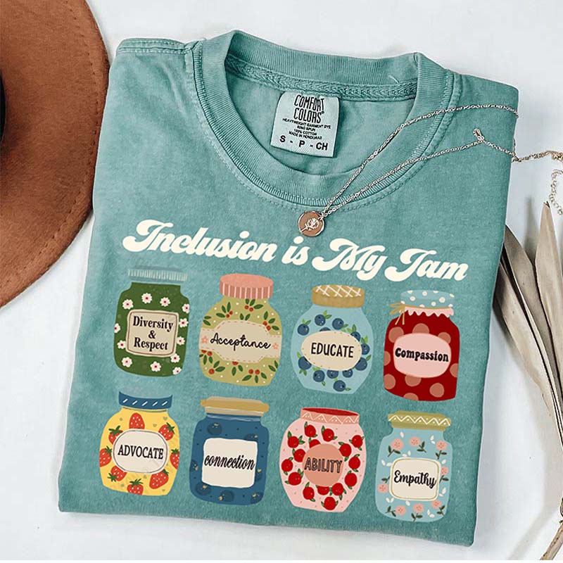 Inclusion Is My Jam Neurodiversity Teacher T-Shirt