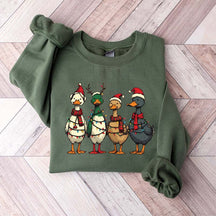 Funny Duck Christmas Lights Sweatshirt