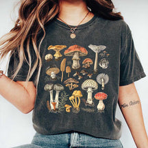 Cottagecore Botanical Mushroom Fungus T-Shirt