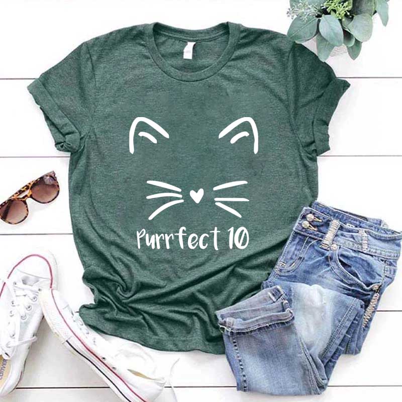 Purrfect 10 Cat T-Shirt