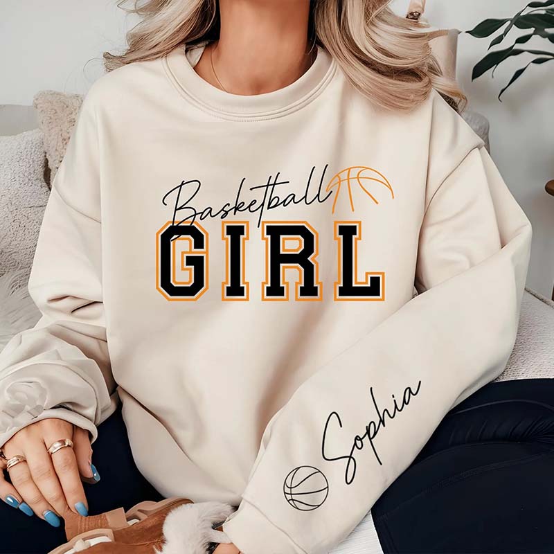 Personalized Basketball Girl Sweatshirt