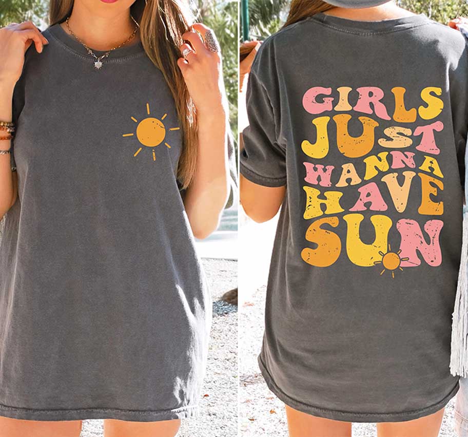 Comfort Colors Girl Just Wanna Have Sun T-Shirt