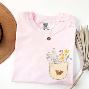 Wild Flowers Pocket Comfort Color T-Shirt