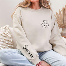 Personalized Volleyball With Name & Number Sweatshirt