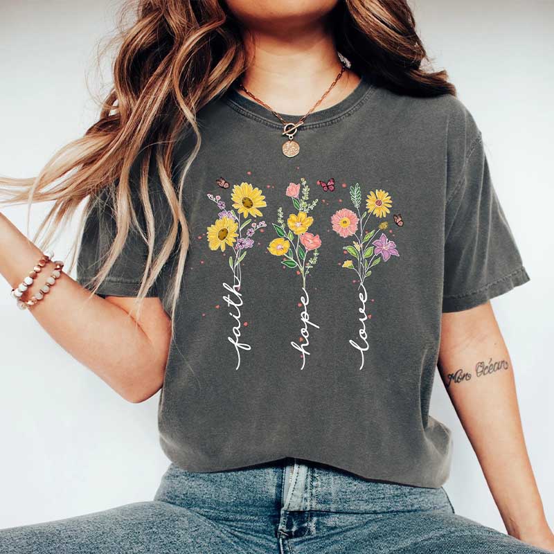 Faith Hope Love Religious T-Shirt