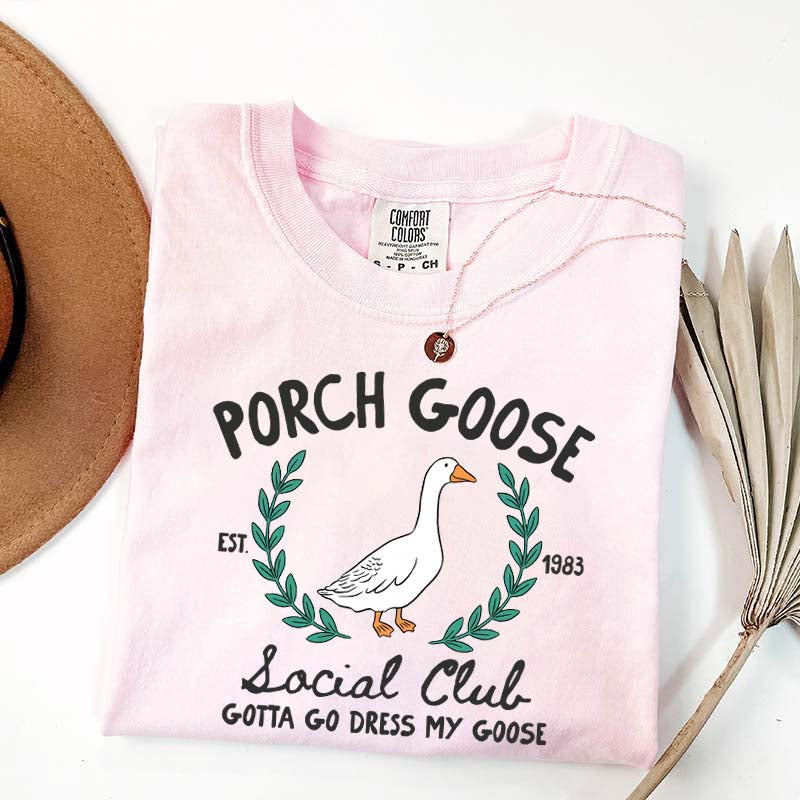 Porch Goose Social Club Est 1983 T-Shirt