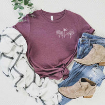Pocket Windflower Dandelion Blossoms T-Shirt