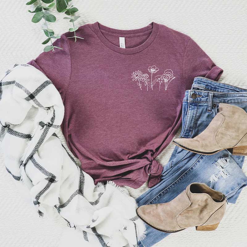 Pocket Windflower Dandelion Blossoms T-Shirt