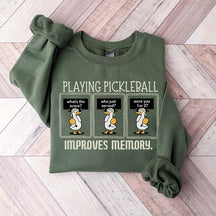 Cute Playing Pickleball Improves Memory Sweatshirt