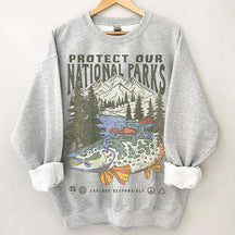 90s National Parks Granola Girl Sweatshirt