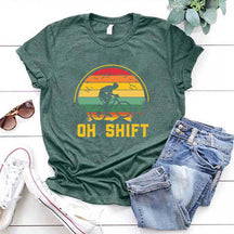 Oh Shift Mountain Biking T-Shirt