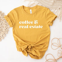 Coffee & Real Estate Realtor  T-Shirt