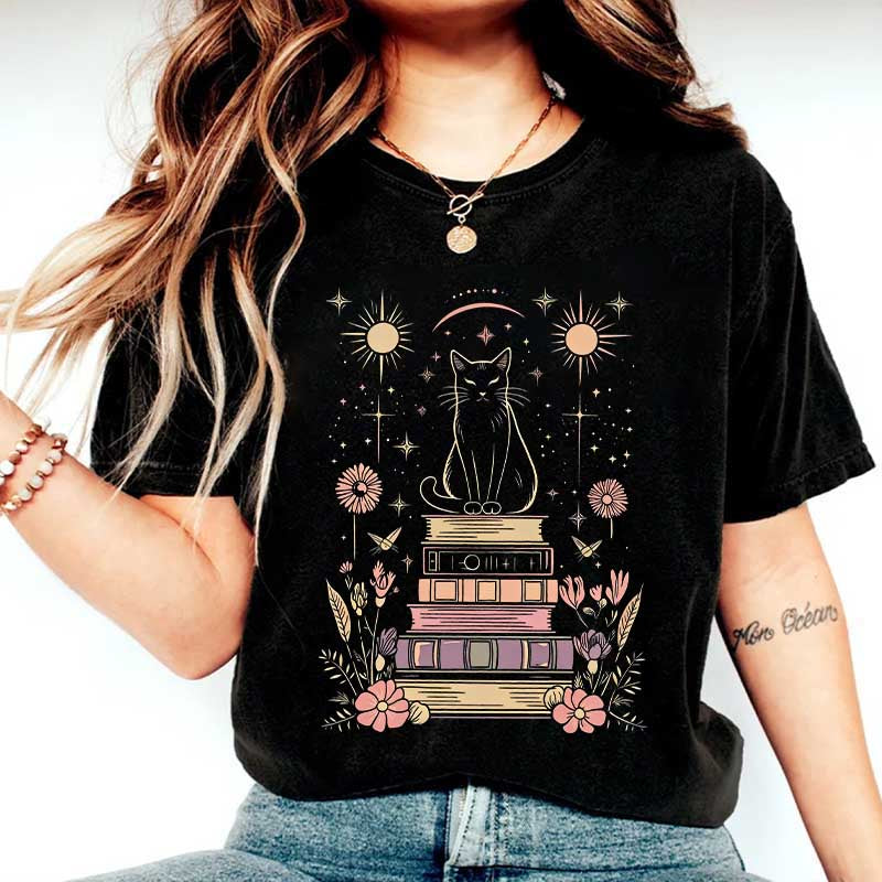 Retro Mystical Cat T-Shirt