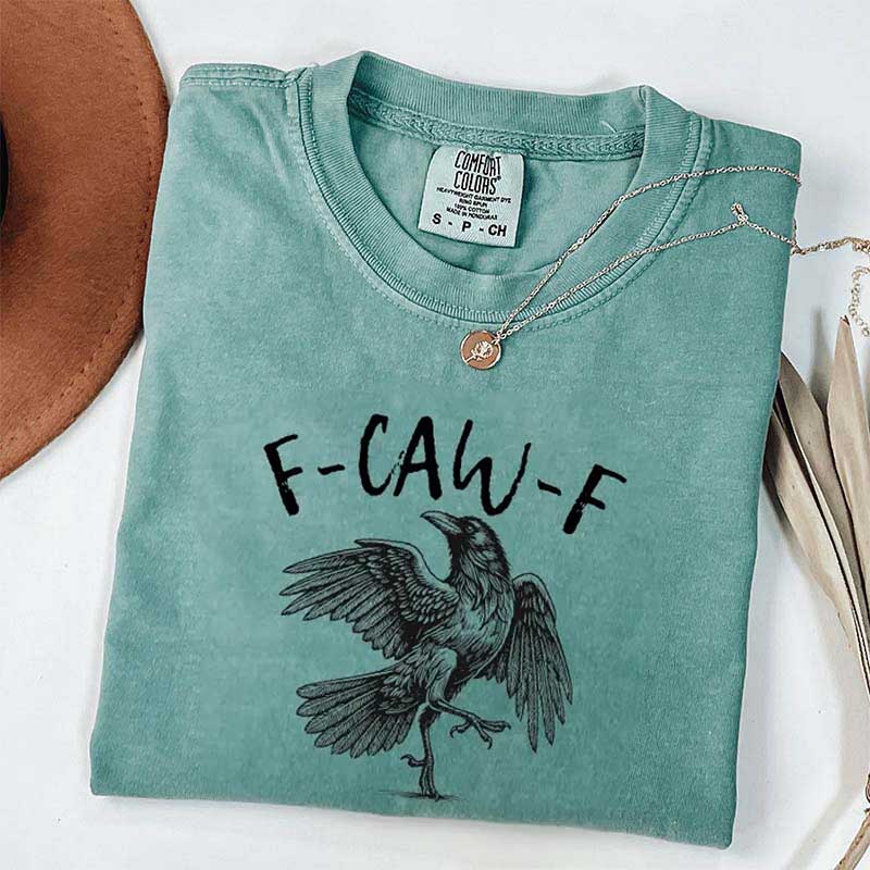Funny Crow F-Caw-F Raven T-Shirt
