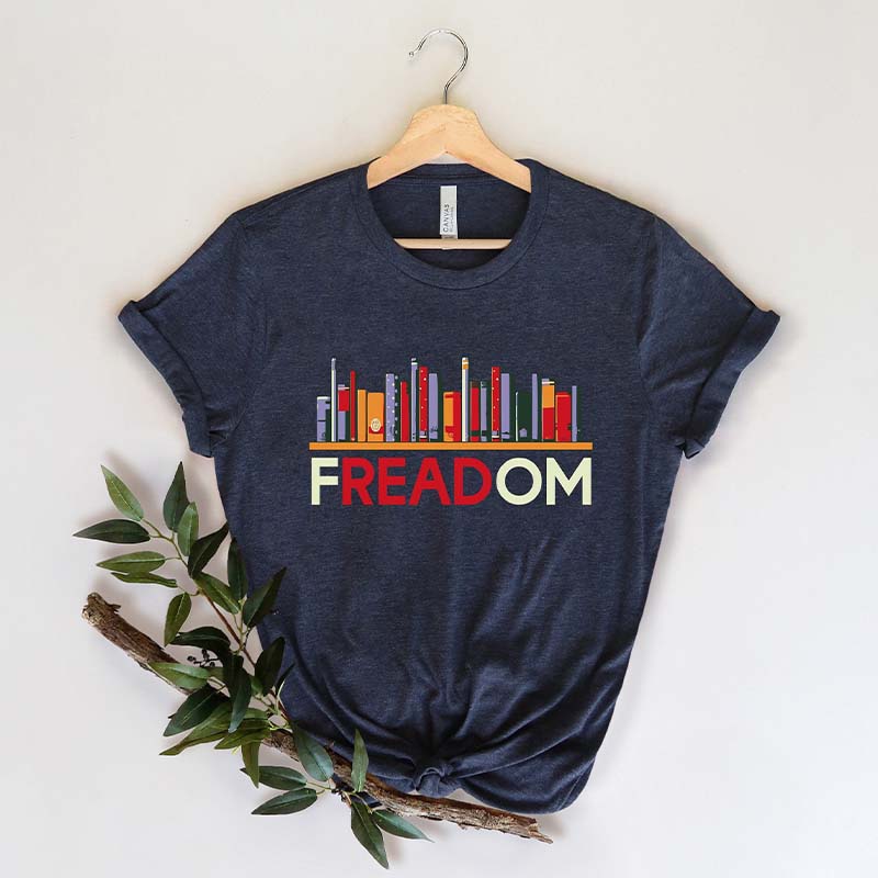 Freadom Book Reading Social Justice Bookish T-Shirt