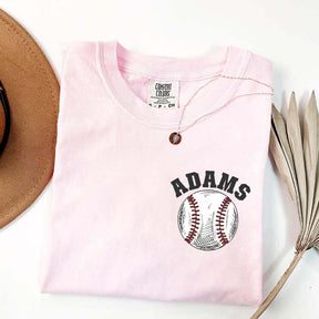Custom Baseball Name Pocket  T-Shirt