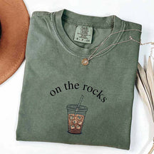 Trendy Coffee Lover On The Rocks T-Shirt