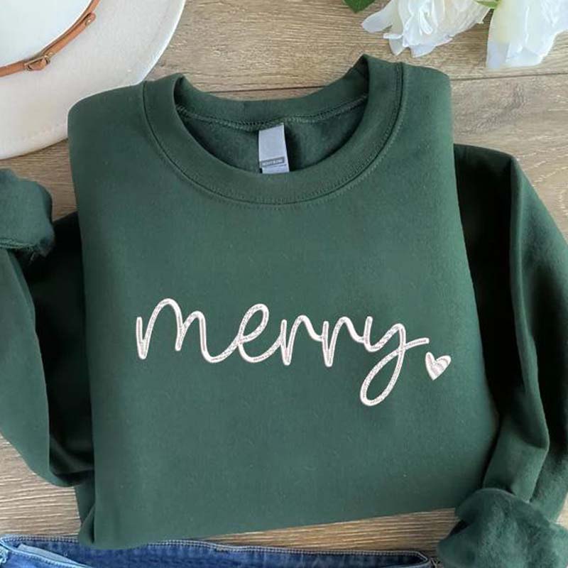 Cute Merry Christmas Holiday Sweatshirt