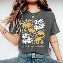 Growth Not Perfection Positive Affirmation T-Shirt