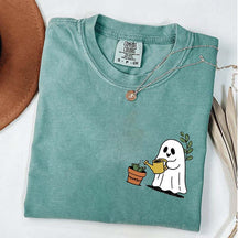Halloween Pocket Ghost Plant T-Shirt