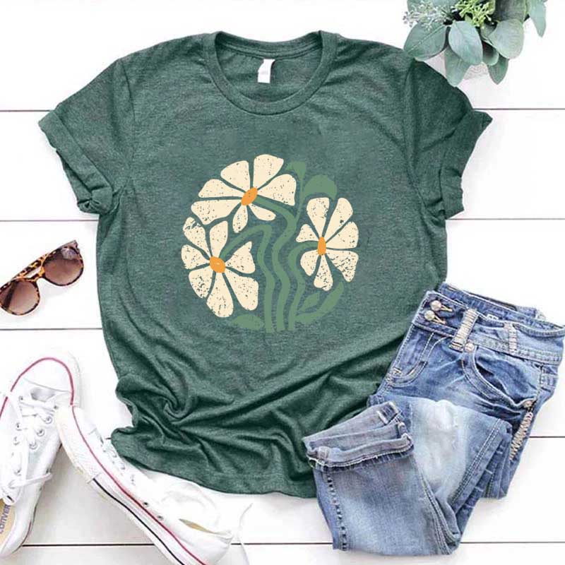 Boho Botanical Daisy Lover T-Shirt