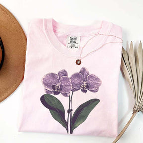 Vintage Orchid Flower Lover T-Shirt
