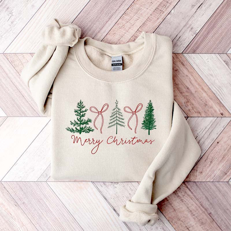 Preppy Christmas Tree Sweatshirt