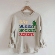 Eat Sleep Hockey Repeat Sweatshirt